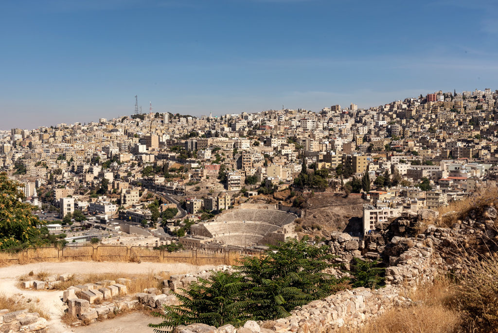 city view of Amman from above